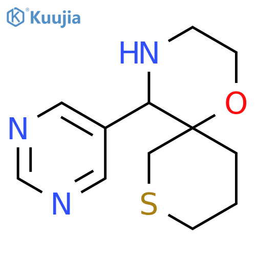 5-(pyrimidin-5-yl)-1-oxa-8-thia-4-azaspiro5.5undecane structure
