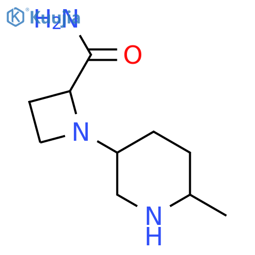 1-(6-methylpiperidin-3-yl)azetidine-2-carboxamide structure