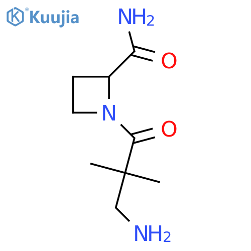 1-(3-amino-2,2-dimethylpropanoyl)azetidine-2-carboxamide structure