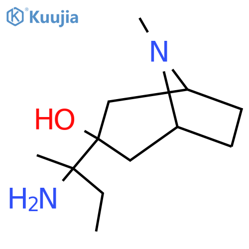3-(2-aminobutan-2-yl)-8-methyl-8-azabicyclo3.2.1octan-3-ol structure