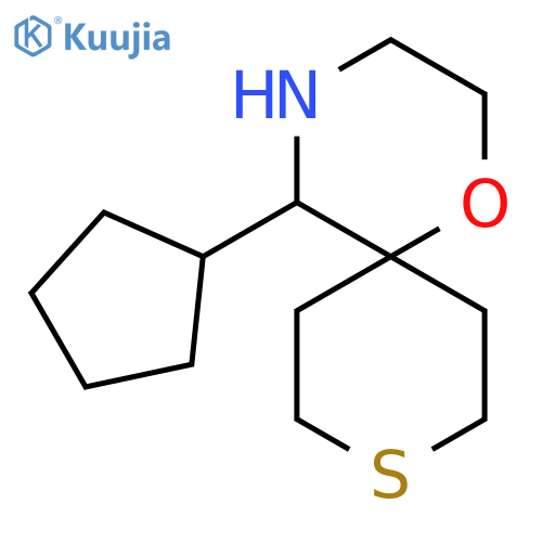 5-cyclopentyl-1-oxa-9-thia-4-azaspiro5.5undecane structure