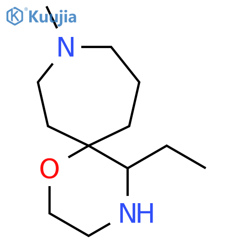 5-ethyl-9-methyl-1-oxa-4,9-diazaspiro5.6dodecane structure