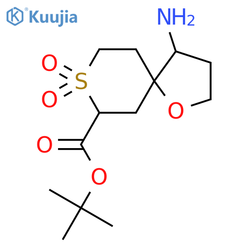 tert-butyl 4-amino-8,8-dioxo-1-oxa-8lambda6-thiaspiro4.5decane-7-carboxylate structure