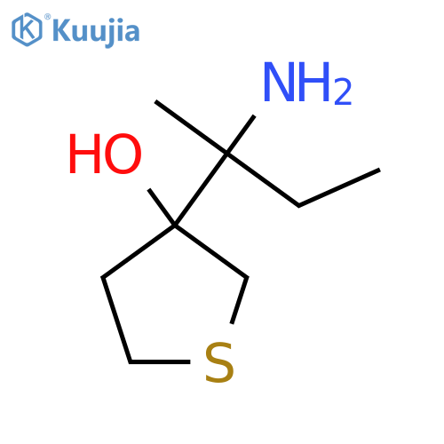 3-(2-aminobutan-2-yl)thiolan-3-ol structure