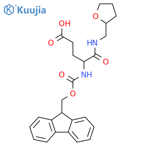 4-({[(9H-fluoren-9-yl)methoxy]carbonyl}amino)-4-{[(oxolan-2-yl)methyl]carbamoyl}butanoic acid structure