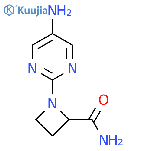 1-(5-aminopyrimidin-2-yl)azetidine-2-carboxamide structure