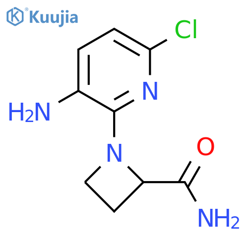 1-(3-amino-6-chloropyridin-2-yl)azetidine-2-carboxamide structure