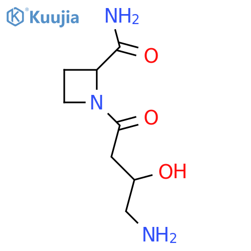 1-(4-amino-3-hydroxybutanoyl)azetidine-2-carboxamide structure