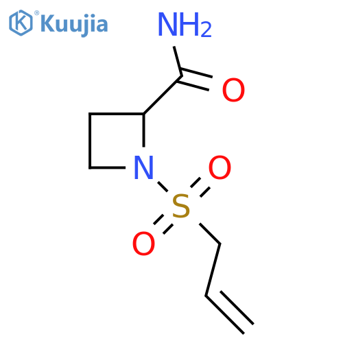 1-(prop-2-ene-1-sulfonyl)azetidine-2-carboxamide structure