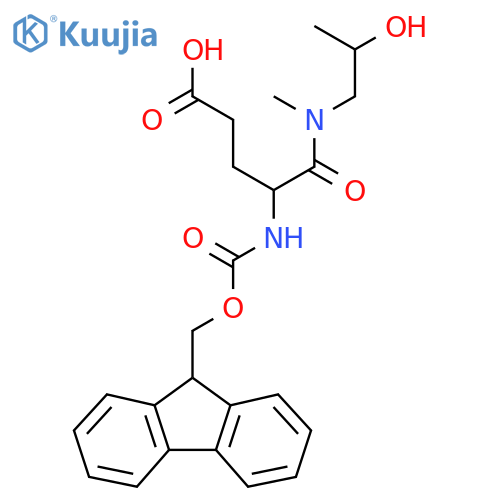 4-({(9H-fluoren-9-yl)methoxycarbonyl}amino)-4-(2-hydroxypropyl)(methyl)carbamoylbutanoic acid structure