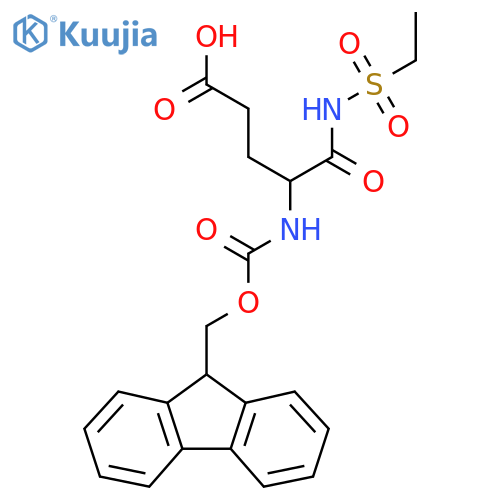 4-(ethanesulfonyl)carbamoyl-4-({(9H-fluoren-9-yl)methoxycarbonyl}amino)butanoic acid structure