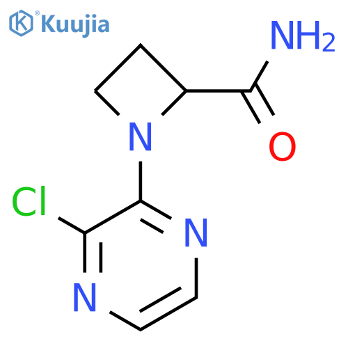 1-(3-chloropyrazin-2-yl)azetidine-2-carboxamide structure