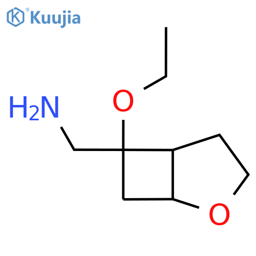 {6-ethoxy-2-oxabicyclo3.2.0heptan-6-yl}methanamine structure