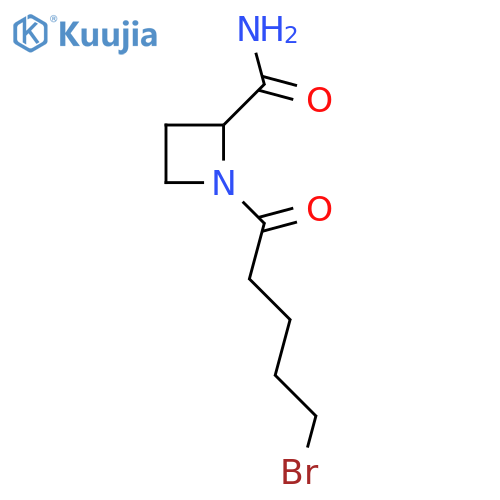 1-(5-bromopentanoyl)azetidine-2-carboxamide structure