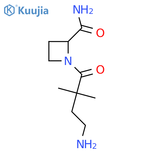 1-(4-amino-2,2-dimethylbutanoyl)azetidine-2-carboxamide structure