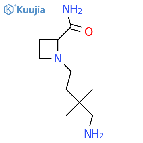 1-(4-amino-3,3-dimethylbutyl)azetidine-2-carboxamide structure