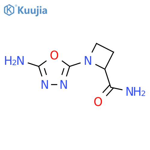1-(5-amino-1,3,4-oxadiazol-2-yl)azetidine-2-carboxamide structure