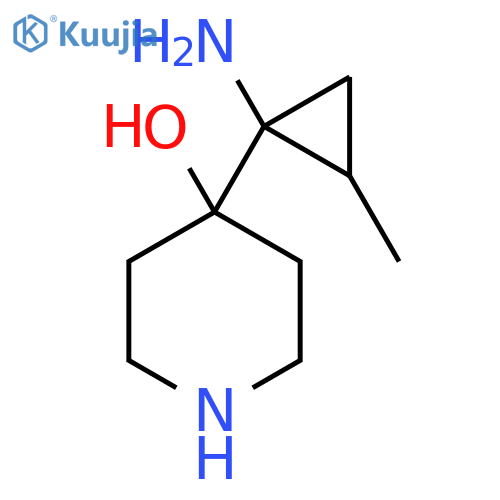 4-(1-amino-2-methylcyclopropyl)piperidin-4-ol structure