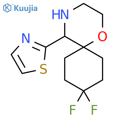 9,9-difluoro-5-(1,3-thiazol-2-yl)-1-oxa-4-azaspiro5.5undecane structure