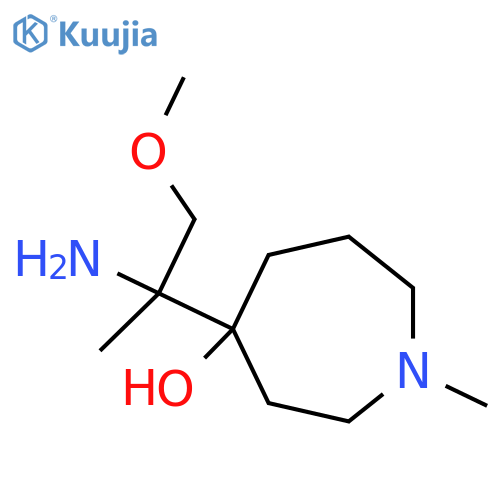 4-(2-amino-1-methoxypropan-2-yl)-1-methylazepan-4-ol structure