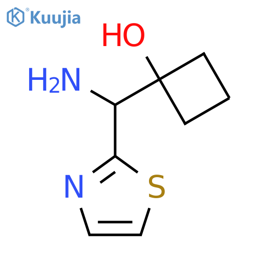 1-amino(1,3-thiazol-2-yl)methylcyclobutan-1-ol structure