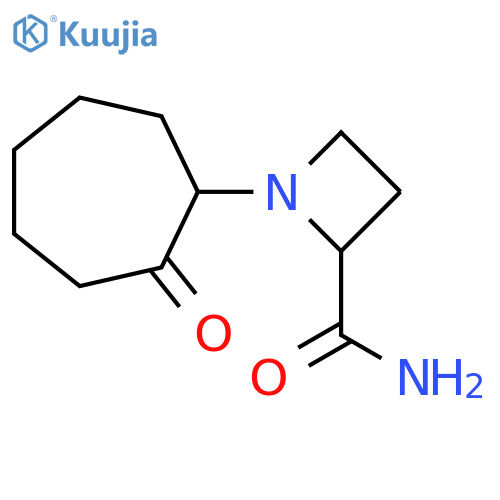 1-(2-oxocycloheptyl)azetidine-2-carboxamide structure