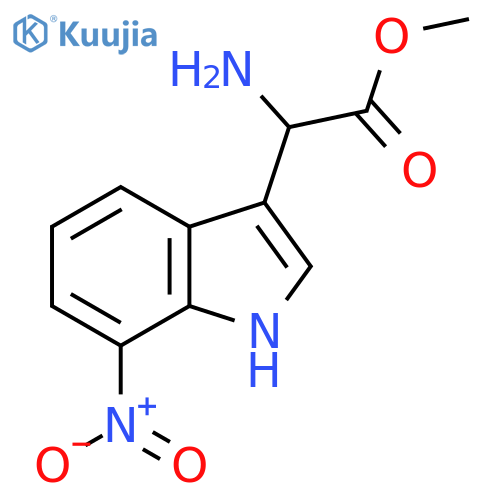 methyl 2-amino-2-(7-nitro-1H-indol-3-yl)acetate structure