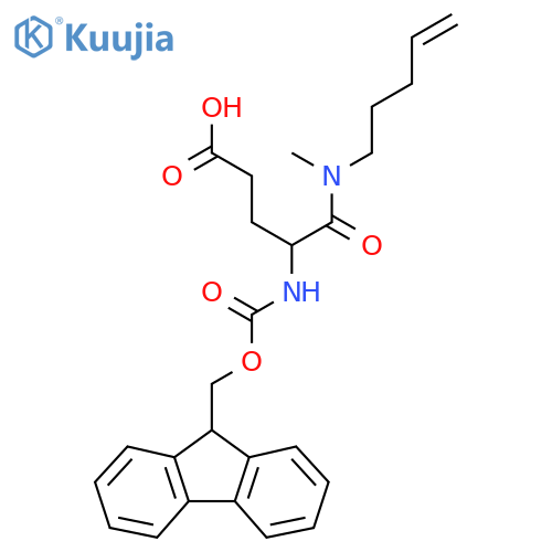 4-({(9H-fluoren-9-yl)methoxycarbonyl}amino)-4-methyl(pent-4-en-1-yl)carbamoylbutanoic acid structure