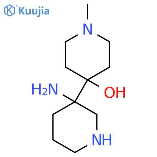 4-(3-aminopiperidin-3-yl)-1-methylpiperidin-4-ol structure