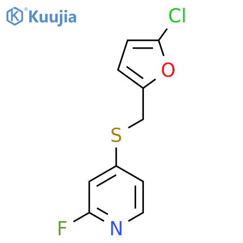 4-{(5-chlorofuran-2-yl)methylsulfanyl}-2-fluoropyridine structure