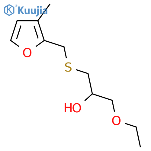 1-ethoxy-3-{(3-methylfuran-2-yl)methylsulfanyl}propan-2-ol structure