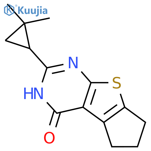 10-(2,2-dimethylcyclopropyl)-7-thia-9,11-diazatricyclo6.4.0.0,2,6dodeca-1(8),2(6),9-trien-12-one structure