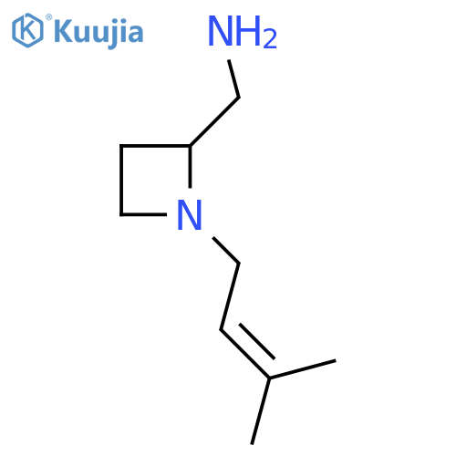 1-(3-methylbut-2-en-1-yl)azetidin-2-ylmethanamine structure