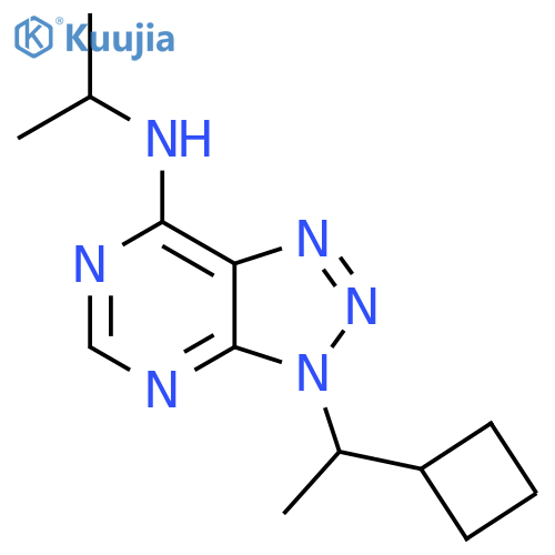 3-(1-cyclobutylethyl)-N-(propan-2-yl)-3H-1,2,3triazolo4,5-dpyrimidin-7-amine structure