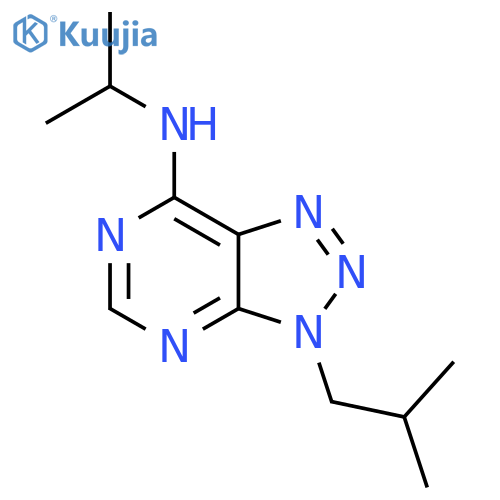 3-(2-methylpropyl)-N-(propan-2-yl)-3H-1,2,3triazolo4,5-dpyrimidin-7-amine structure