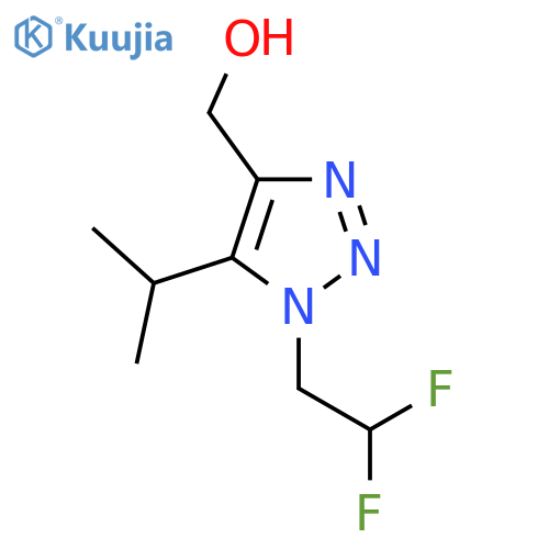 1-(2,2-difluoroethyl)-5-(propan-2-yl)-1H-1,2,3-triazol-4-ylmethanol structure