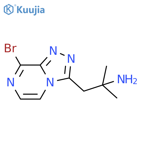1-{8-bromo-1,2,4triazolo4,3-apyrazin-3-yl}-2-methylpropan-2-amine structure