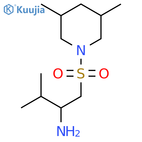 1-(3,5-dimethylpiperidin-1-yl)sulfonyl-3-methylbutan-2-amine structure