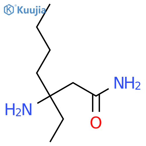 3-amino-3-ethylheptanamide structure