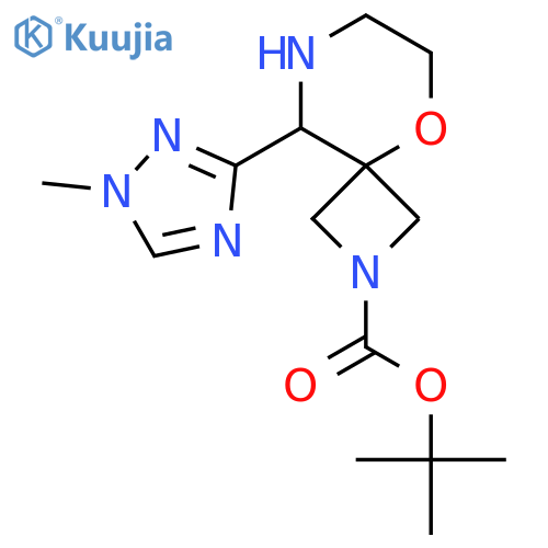 tert-butyl 9-(1-methyl-1H-1,2,4-triazol-3-yl)-5-oxa-2,8-diazaspiro3.5nonane-2-carboxylate structure