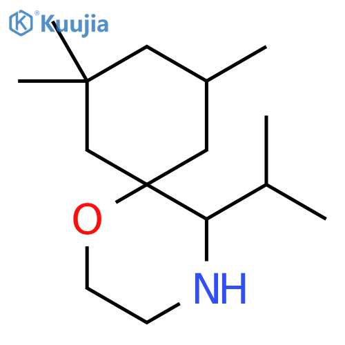 8,8,10-trimethyl-5-(propan-2-yl)-1-oxa-4-azaspiro5.5undecane structure