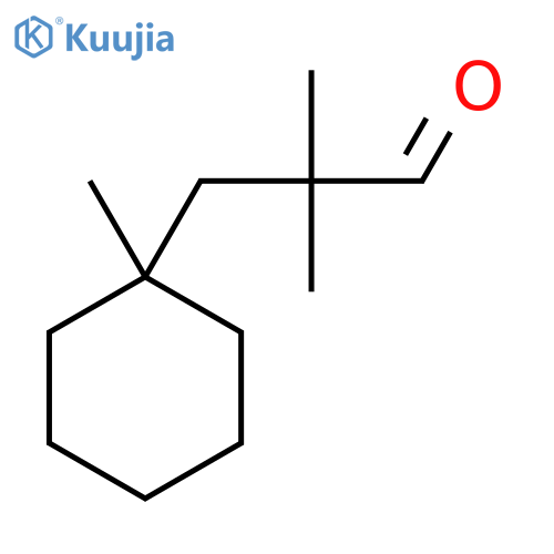 2,2-dimethyl-3-(1-methylcyclohexyl)propanal structure