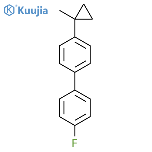 1-(4-Fluorophenyl)-4-(1-methylcyclopropyl)benzene structure