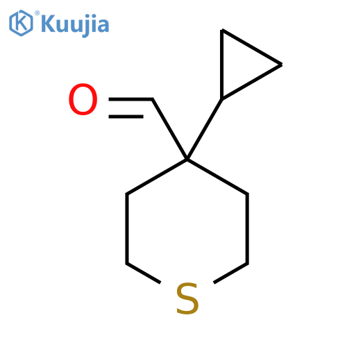 4-cyclopropylthiane-4-carbaldehyde structure