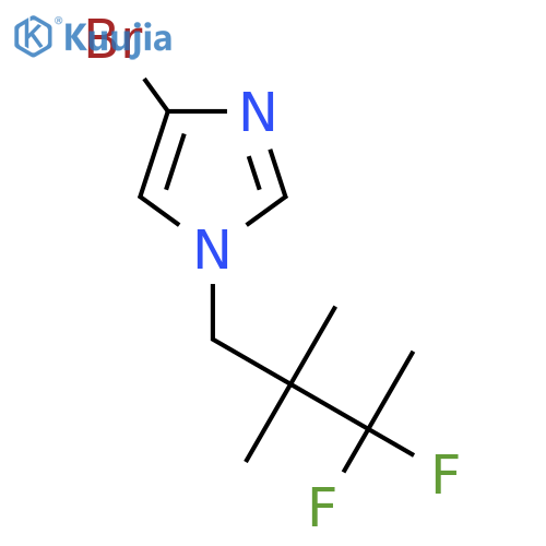4-bromo-1-(3,3-difluoro-2,2-dimethylbutyl)-1H-imidazole structure