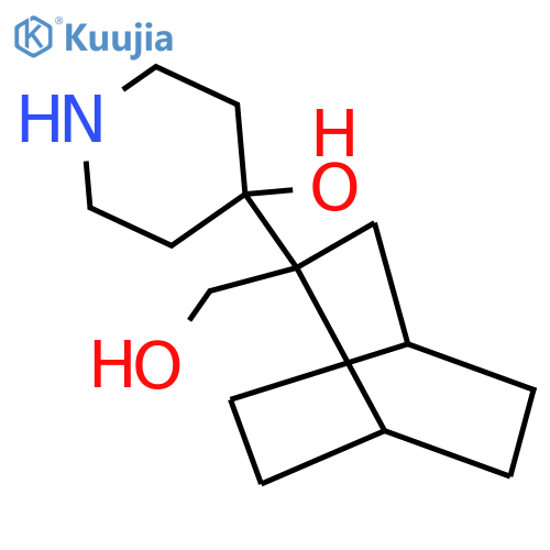 4-2-(hydroxymethyl)bicyclo2.2.2octan-2-ylpiperidin-4-ol structure