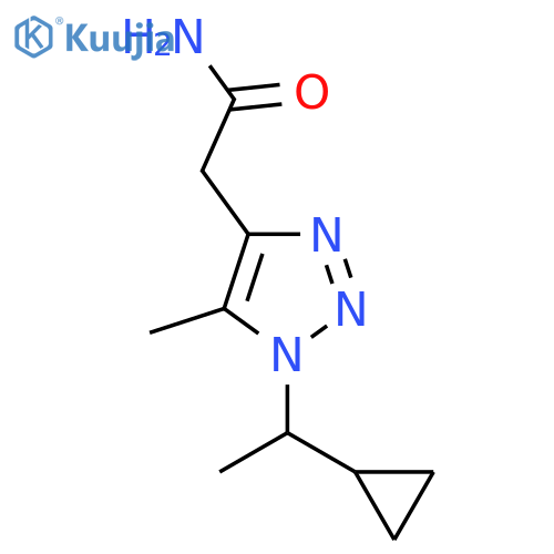 2-1-(1-cyclopropylethyl)-5-methyl-1H-1,2,3-triazol-4-ylacetamide structure