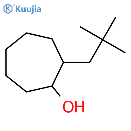 2-(2,2-dimethylpropyl)cycloheptan-1-ol structure