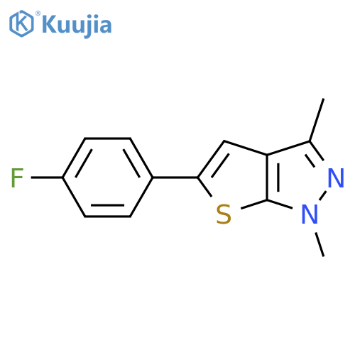 5-(4-fluorophenyl)-1,3-dimethyl-1H-thieno2,3-cpyrazole structure