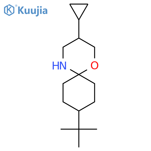 9-tert-butyl-3-cyclopropyl-1-oxa-5-azaspiro5.5undecane structure